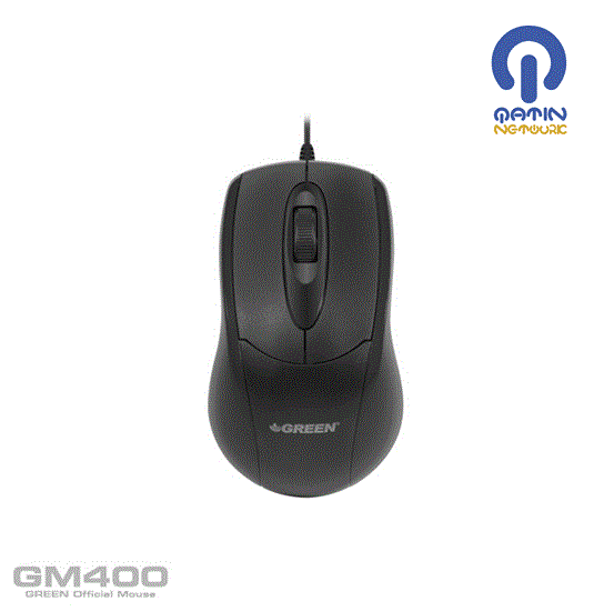 Green GM400 Mouse - Black